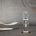 LEDER Clear Round Bedside Table Lamps