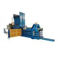 Horizontal hydraulic automatic baler machine