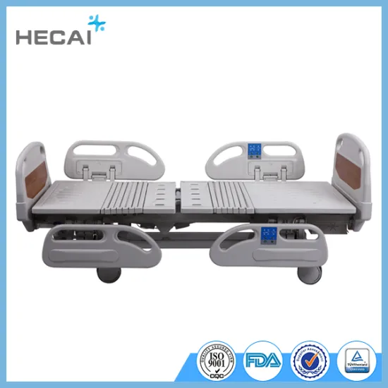 LS-EA5003B High Quality ABS 5 function electrical hospital bed medical equipment bed with wheels