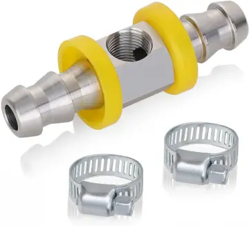 Fuel Pressure Barbed Push Lock T-Fitting adapter