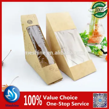 Take away sandwich packaging / paper sandwich box/triangle sandwich box