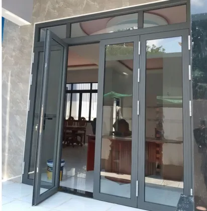 Middle East Market Aluminum Alloy Frame Hinged Doors