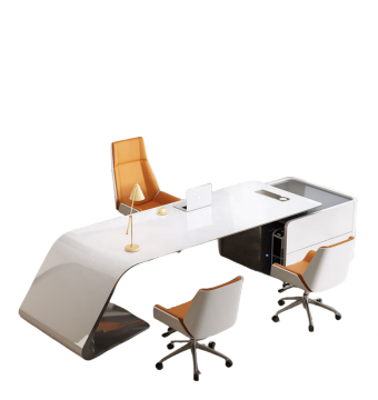 Modern Executive Work Table with Drawer - High Quality Director's Desk for Home Office