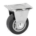 1.5/2/2.5/3 Inch Light-Duty Direction Wheel Black PU Caster