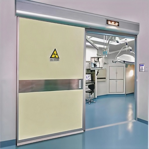 Laboratory stainless steel electrical sliding single door