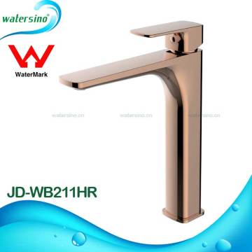 21Series JD-WB211HR Watermark approved Wels Water saving Rose gold plated brass basin mixer