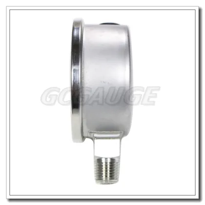 High quality all stainless steel industrial 63mm dial bourbon tube manometer