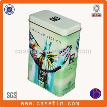 vintage metal tins , tall metal tin , rectangular metal tins