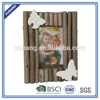 Wholesale hot promotion driftWood Photo frame with bird 5*7"