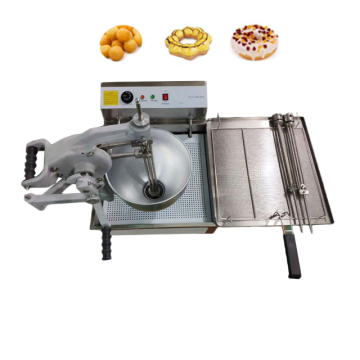Stainless Steel 3-Cavity Mold Donut Ball Maker Machine: Manual Operation for Perfect Donuts