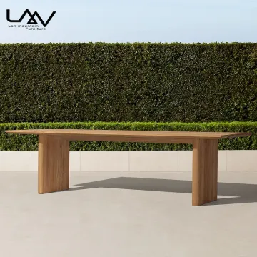 Luxury Garden Teak Rectangular Dining Table and Chair Set