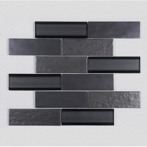 Shower Room Black Glass Mosaic Ceramic Wall Tiles