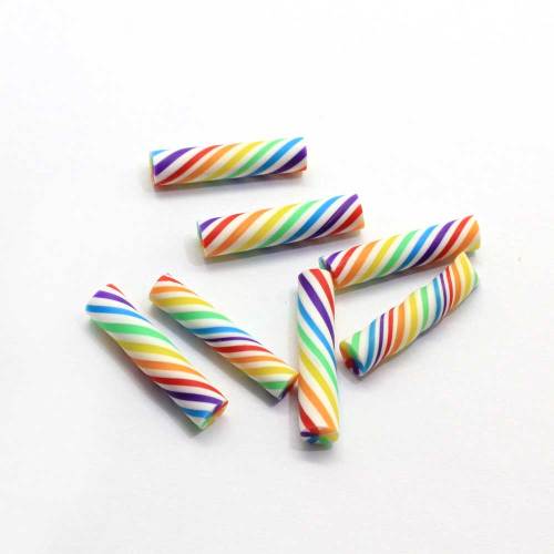 Stick Bunte simulierte Schokoriegel Candy Weihnachtsschraube Farbe Sweet Fashion Jewelry Making Center