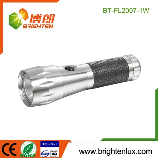 Factory Custom Made Aluminum Material Best Handheld Cheap Dry Battery Powered Wholesale led Flashlight