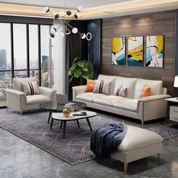 Light có thể tùy chỉnh sofa da sang trọng cho căn hộ nhỏ Hồng Kông