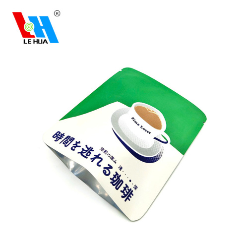 Three Side Seal Pouch Aluminium Foil Three Side Seal Pouch For Coffee Manufactory