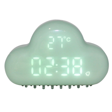 Creative Cloud Digital Clock Table Table Clock مع درجة الحرارة