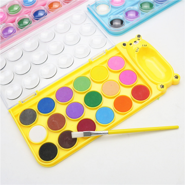 Set di vernici per acquerello portatile - cartone animato carino per bambini