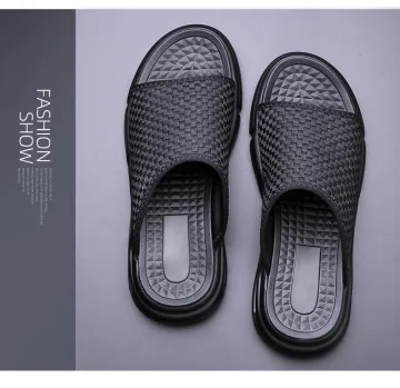Men Flat Slides Shoes Beach Slippers