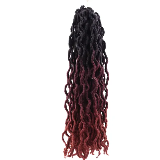 Wholesaler Goddess Locs18Roots/Pcs Ombre Crochet Gypsy Faux Loc Hair Goddess Locs Hair Extensions