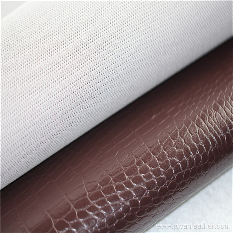 Crocodile pattern embossing PVC sofa leather material