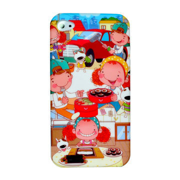 Silicone Case for iPhone 4/4S with Heat-transfer Printing Design
