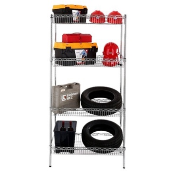 Carbon Steel 4 Tier Metal Wire Shelves Shelving