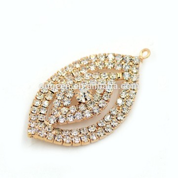 Fashion eye pendant welding claw stone copper jewelry accessory