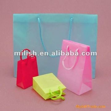 Cheap Custom Clear Plastic shopping bags/plastic cosmetic bag