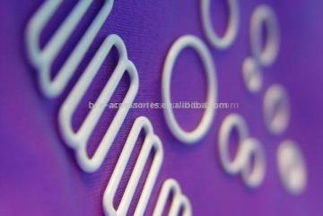 Nylon Coated Bra Ring, Hook and Slider