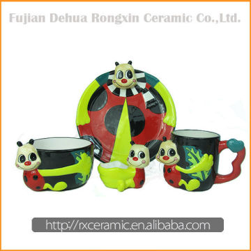 Hot-Selling High Quality Low Price Ceramic Cartoon Aninmal china tableware