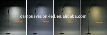2016 Graceful multifunction color-changing floor lamp/desk lamp/clip lamp for study room/living room/hotel with USB and timer