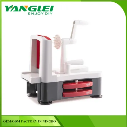 Tri-Blade Vegetable Spiralizer Envy Spiral Slicer Zucchini Spaghetti Pasta Maker