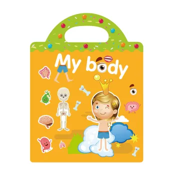 Montessori Toys: Reusable Sticker Book for Travel and Learning