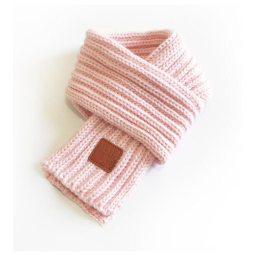 1Pcs Children Knitted Scarf Wool Warm Thicken Scarf Autumn Winter Pure Color Ring Neck Scarves for Boys Girls