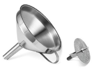 Funnel with movible filter, s/s