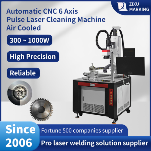 Máquina automática compacta da limpeza do laser do pulso de Galvo de Zixu para a remoção do revestimento da pintura da camada do óxido de óleo da oxidação do metal