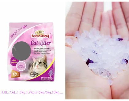China Factory 3.8L Blue Silica Gel Cat Sand Cat Cleaning Fresh Crystal Cat Litter