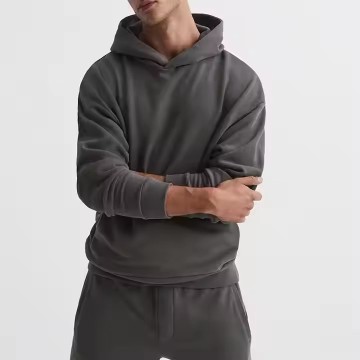 Fleece a fila spessa senza stringa di alta qualità con cappuccio personalizzato