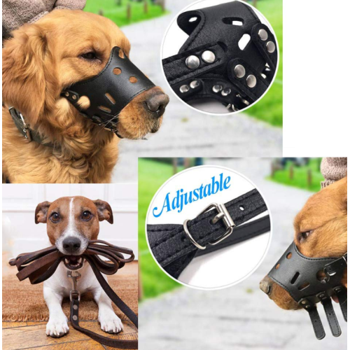 Dog Muzzle Leather Used with Collars