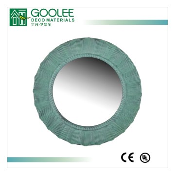 green compact vintage design wall mirror with occident style