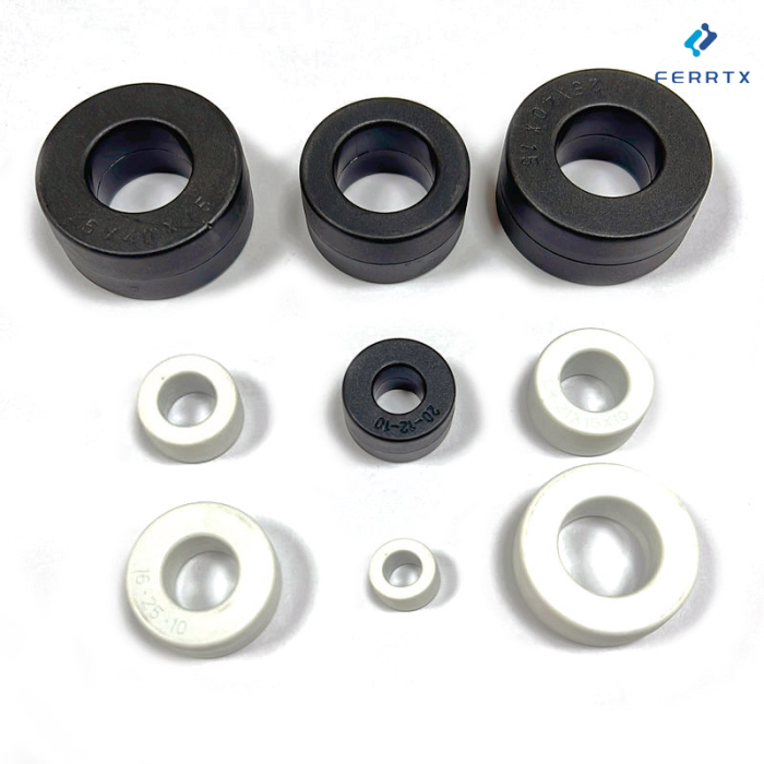 Núcleos de estrangulamento amorfos de baixo perfil