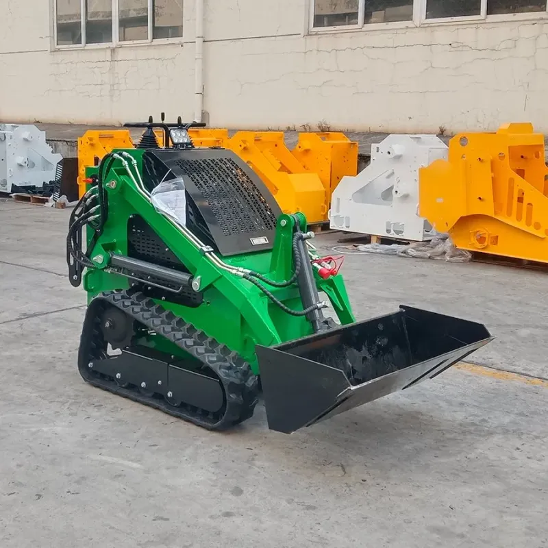 Mini Skid Steer Loader with Trencher Attachment
