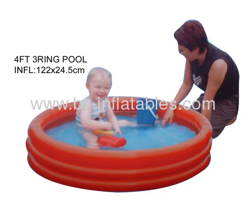 4 Foot 3 Rings Kid Swim Pool 