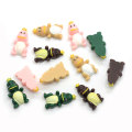 High Quality 100PCS Resin Lovely Pink Mini Dinosaur Flatback Cabochon Stone Scrapbook DIY Decor Home Figurine Embellishments