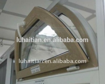 Colored pvc profile glass panel awning window pvc window