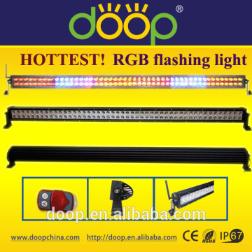 288w 50inch Flood/Spot/Combo beam Flashing LED RGB Light Bar