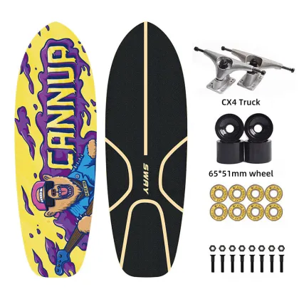7 Ply Canadian Northeast Maple Land Surf Skateboard