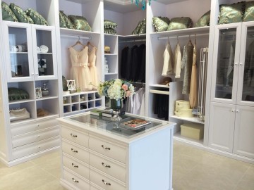 Antique Style Bedroom Wardrobes with Swing Doors (W-020)