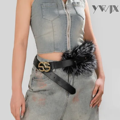 Women's Retro Leopard Pin Buckle Belt